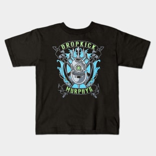 machine skull punk band dropkick Kids T-Shirt